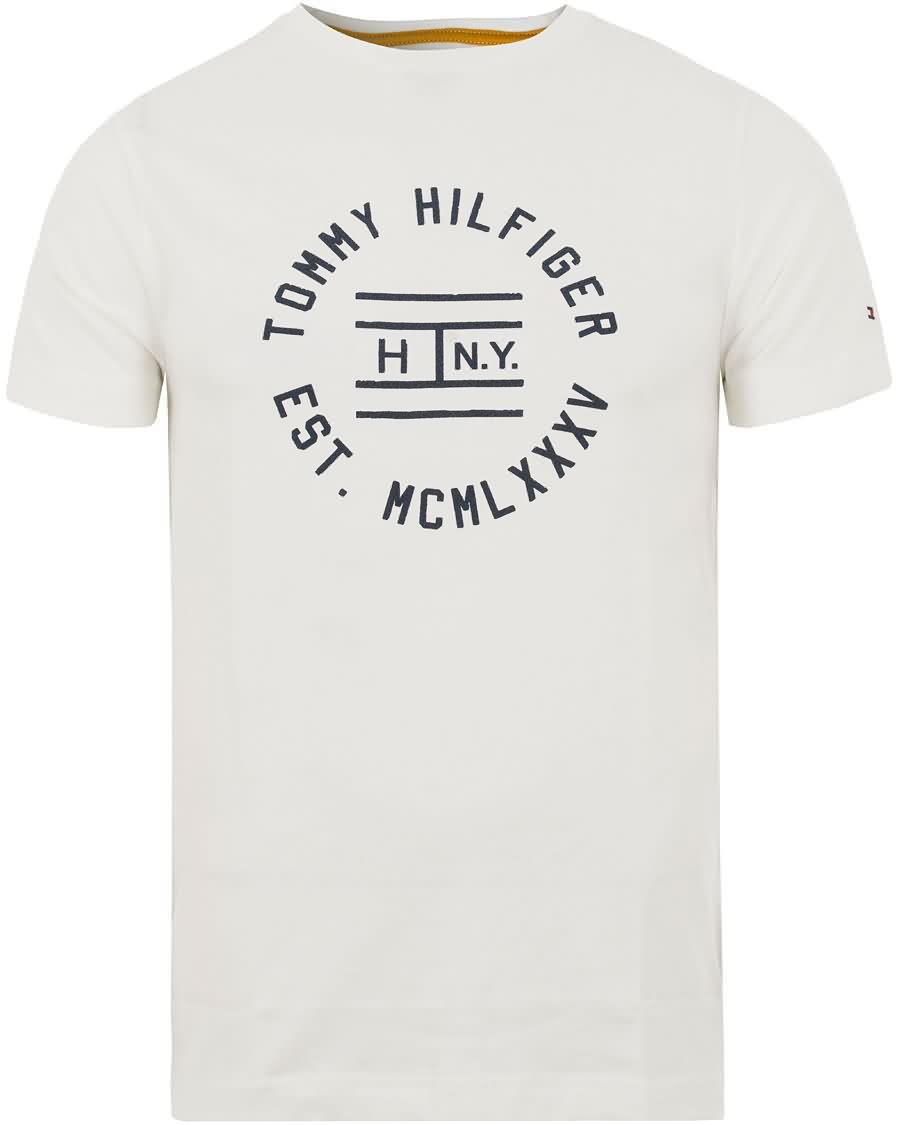 tommy hilfiger finn tee snow white Fashion Roman yyvyw